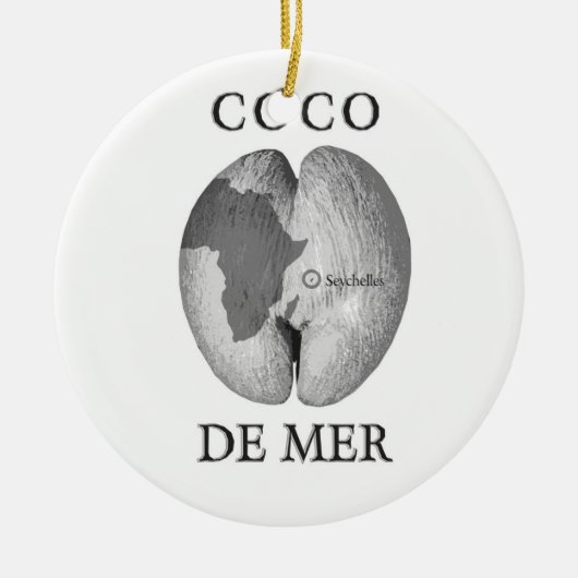 Coco De Mer Ornament セラミックオーナメント (正面)