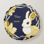 Coco le lapin ラウンドクッション (裏面)
