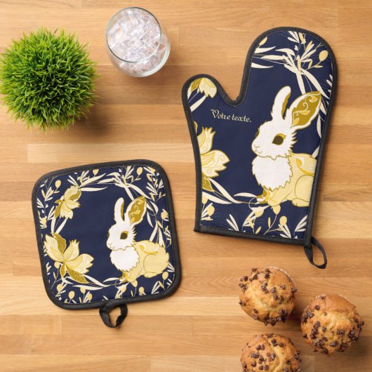 Coco le lapin 鍋つかみ&鍋敷きセット (トップダウン)