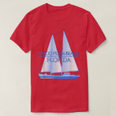 Coco Plum Beach Florida Coastal Nautical Sailing S Tシャツ (デザイン正面)