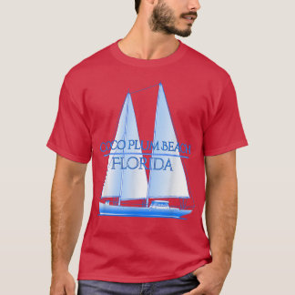 Coco Plum Beach Florida Coastal Nautical Sailing S Tシャツ