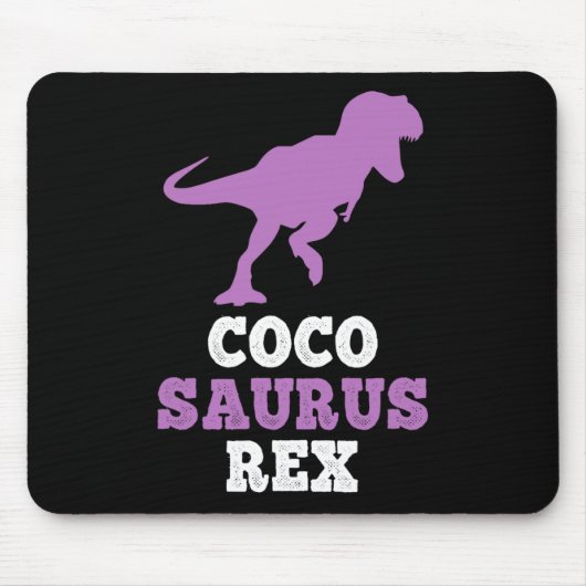 Coco-saurus Rex Dino Dinosaur Cocosaurus Funny  マウスパッド (正面)