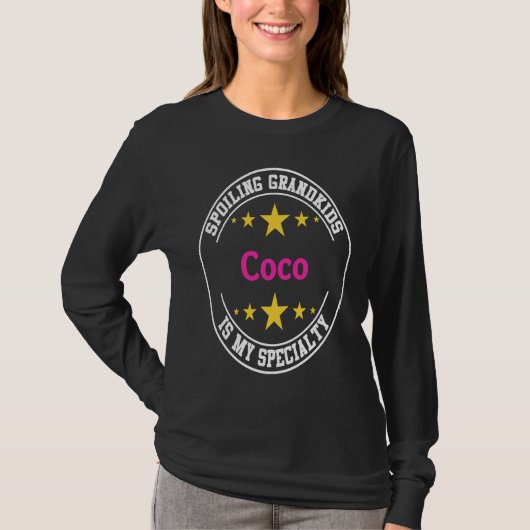 Coco Spoiling Grandkids Is My Specialty  Grandmoth Tシャツ (正面)