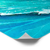 Coco the Hawaiian Surfing Bunny Wall Hanging ポスター (角)