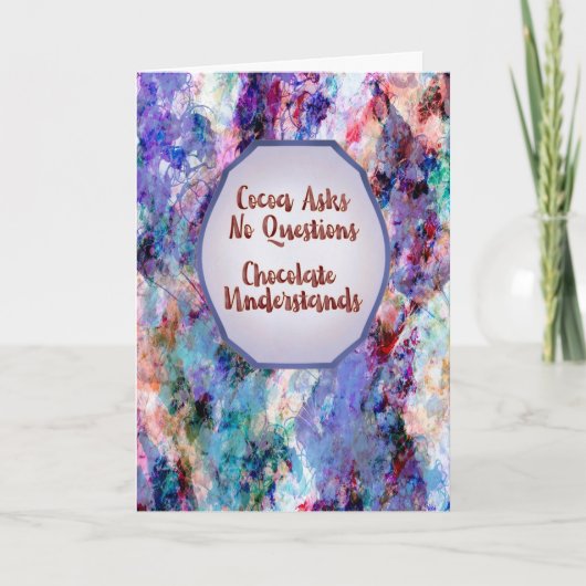 Cocoa Asks No Questions – Keep Calm and Truffle On カード (正面)