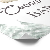 Cocoa Bar Hot Chocolate Bar Baby It's Cold Outside ポスター (角)