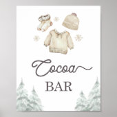 Cocoa Bar Hot Chocolate Bar Baby It's Cold Outside ポスター (正面)