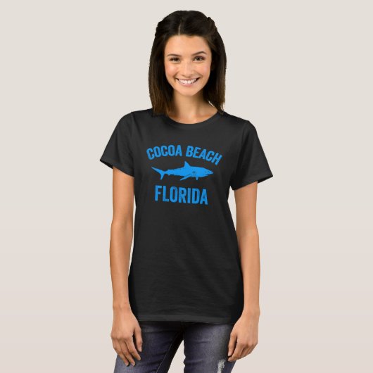 Cocoa Beach Florida Shark Cocoa Beach Florida Shar Tシャツ (正面フル)