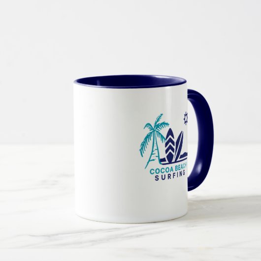 Cocoa Beach Surfing Coffee Mug マグカップ (正面右)