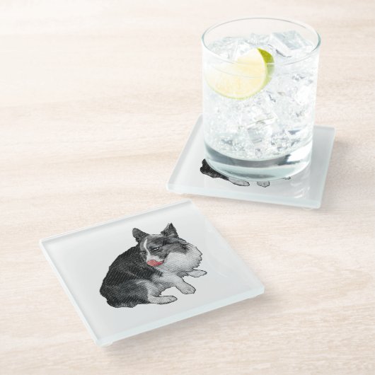 Cocoa Break, Scarlet Tip ガラスコースター (アングル)