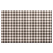 Cocoa Brown Heart Gingham Combed Cotton Fabric ファブリック (ヤード)