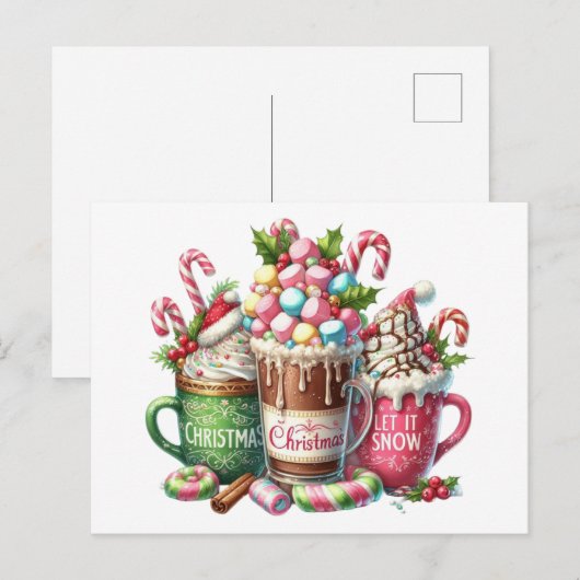 Cocoa Christmas ポストカード (正面/裏面)