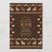 Cocoa & Cinnamon Ugly Sweater Christmas Party 招待状 (正面)