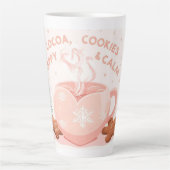Cocoa, Cookies & Calm – Pastel Christmas CoT-Shirt カフェラテマグ (正面)