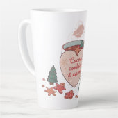 Cocoa, Cookies & Calm – Pastel Christmas CoT-Shirt カフェラテマグ (左アングル)