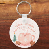 Cocoa, Cookies & Calm – Pastel Christmas CoT-Shirt キーホルダー (正面)