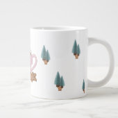 Cocoa, Cookies & Calm – Pastel Christmas CoT-Shirt ジャンボコーヒーマグカップ (右)