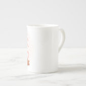 Cocoa, Cookies & Calm – Pastel Christmas CoT-Shirt ボーンチャイナマグカップ (正面右)