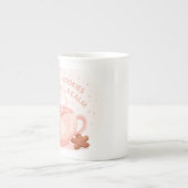 Cocoa, Cookies & Calm – Pastel Christmas CoT-Shirt ボーンチャイナマグカップ (正面)