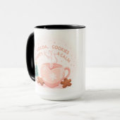 Cocoa, Cookies & Calm – Pastel Christmas CoT-Shirt マグカップ (正面左)