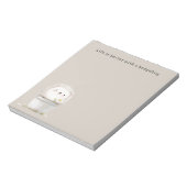 Cocoa Cream Hedgehog Daisy Flower Bucket   ノートパッド (回転)