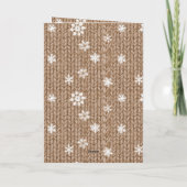 Cocoa Cream Snowflakes Christmas カード (裏面)