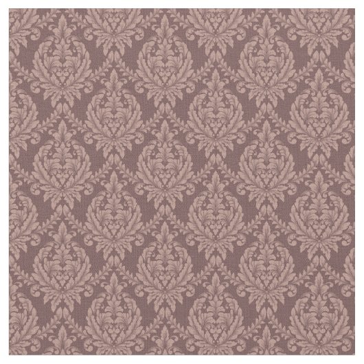 Cocoa Damask ファブリック (クローズアップ)