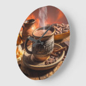 COCOA - HOT CHOCOLATE ラージ壁時計 (傾斜)