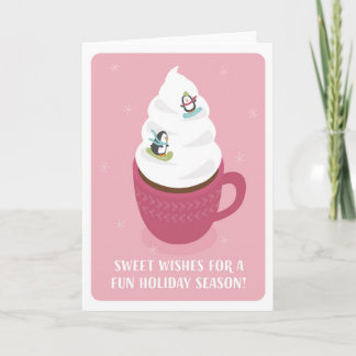 Cocoa Mountain Holiday Card (blank inside) カード