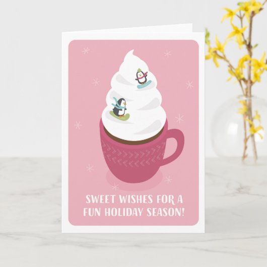 Cocoa Mountain Holiday Card (blank inside) カード (黄色い花)