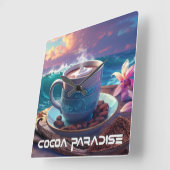COCOA PARADISE スクエア壁時計 (傾斜)