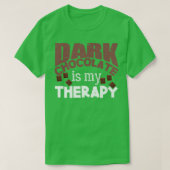 Cocoa Saying Joke Dessert Baking Dark Chocolate    Tシャツ (デザイン正面)