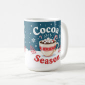 Cocoa season merry christmas コーヒーマグカップ (正面右)
