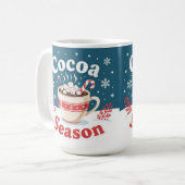 Cocoa season merry christmas コーヒーマグカップ (正面左)