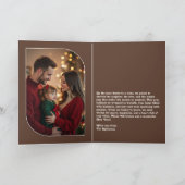 Cocoa Truffle Fun Retro Christmas Photos シーズンカード (内部)