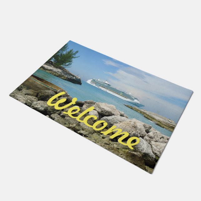 CocoCayの遊航船 ドアマット (アングル)