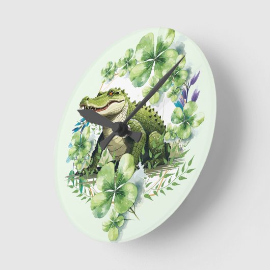 cocodrille  ラウンド壁時計 (傾斜)