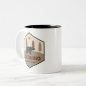 Coconino National Forest Bear ツートーンマグカップ (正面左)