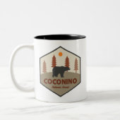 Coconino National Forest Bear ツートーンマグカップ (左)