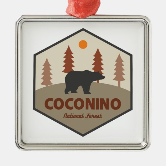Coconino National Forest Bear メタルオーナメント (正面)