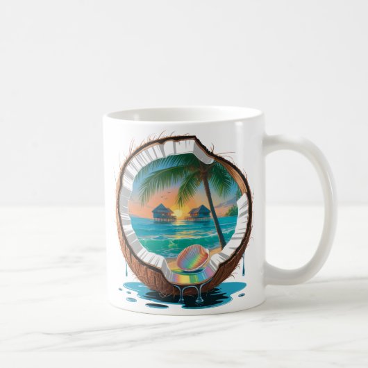 Coconut Cabana Beach コーヒーマグカップ (右)