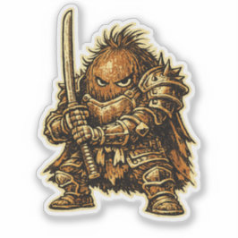 Coconut Crusader — Funny Tropical Fruit Heavy  シール