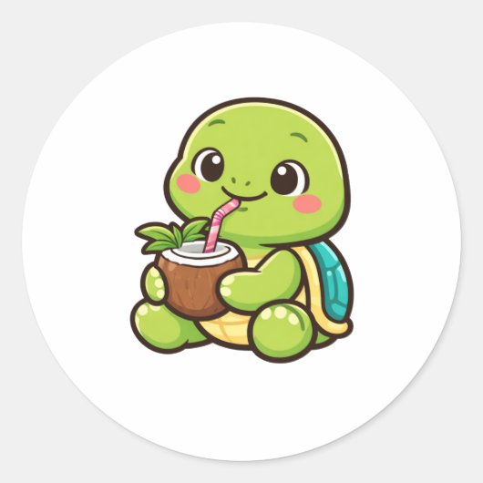 Coconut Drink Chill ラウンドシール (正面)