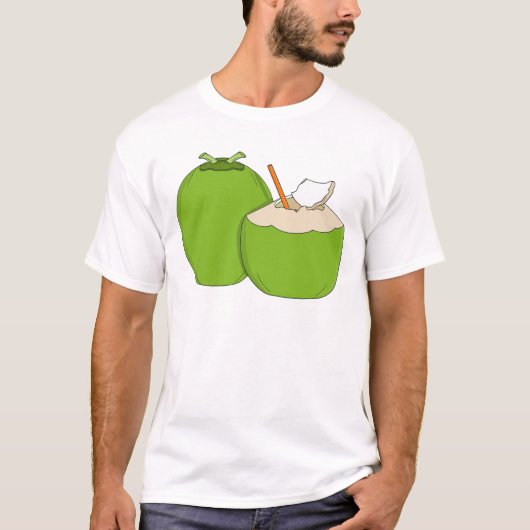 Coconut Duo: Green Splash Tシャツ (正面)