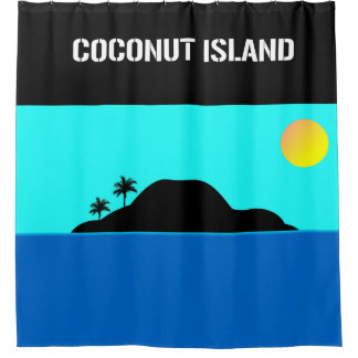 coconut Island シャワーカーテン