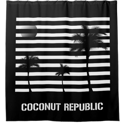 Coconut Republic シャワーカーテン (正面)