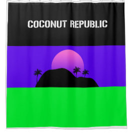 Coconut Republic Design No.2803 シャワーカーテン