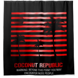 Coconut Republic Warning: シャワーカーテン