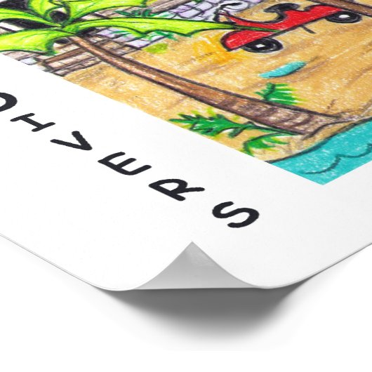 Coconut Tree Divers Poster ポスター (角)