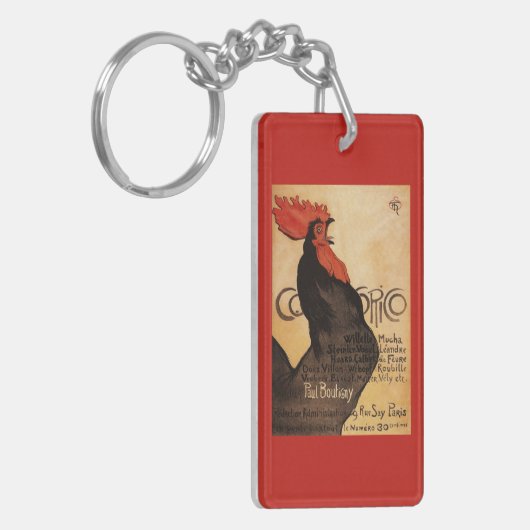 Cocoricoの定期刊行のオンドリの昇進ポスター キーホルダー (正面左)